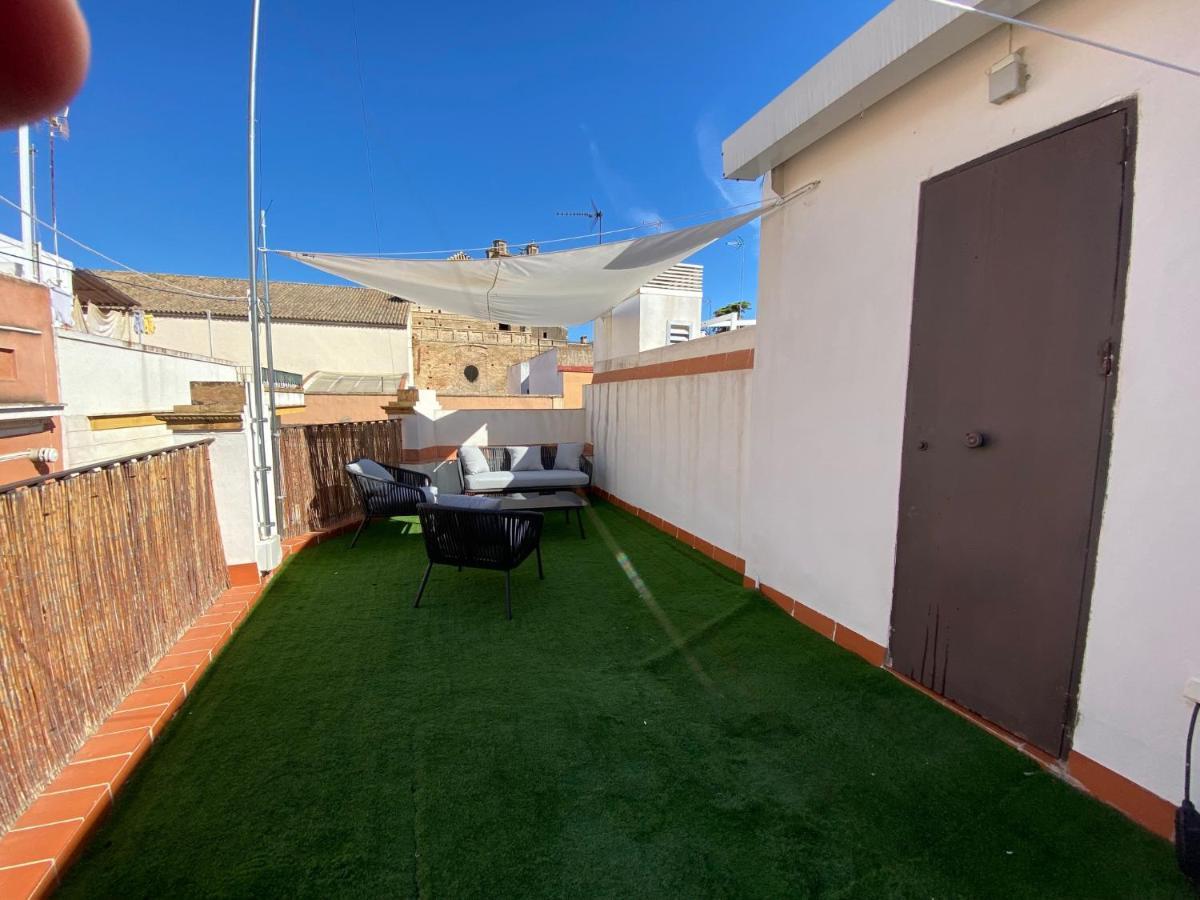 Ferienwohnung Atico Centro Museo Con Terraza Sevilla Exterior foto